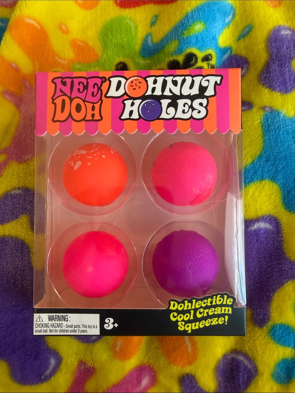 NIP QUICK SHIPS NeeDoh Dohnut holes 4 Pack - Donut holes
